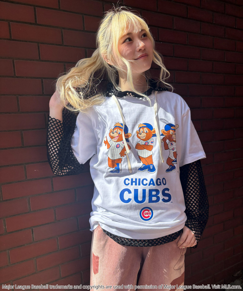【MLB】Chicago Cubs/マスコットキャラクター/Tシャツ 詳細画像 ホワイト 1