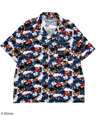【Disney】Fantasia/ソーサラーミッキー/総柄シャツ(PONEYCOMB TOKYO)