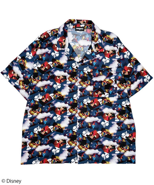 【Disney】Fantasia/ソーサラーミッキー/総柄シャツ(PONEYCOMB TOKYO)