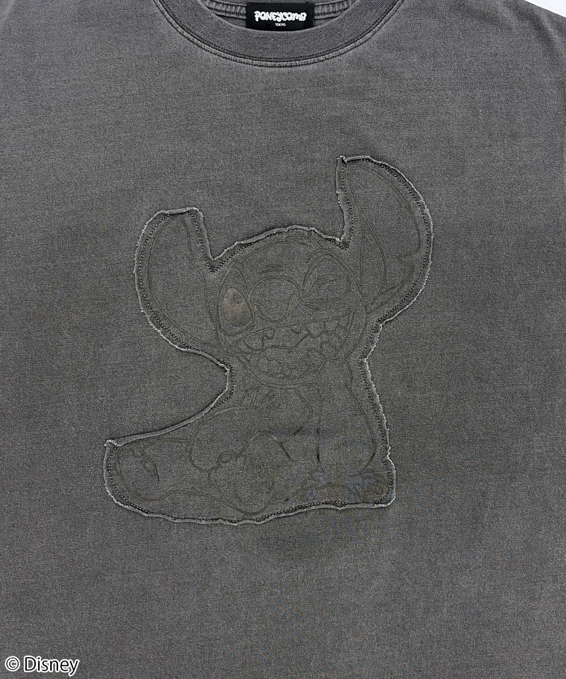 【Disney】スティッチ/Tシャツ(PONEYCOMB TOKYO) 詳細画像 ブラック 2