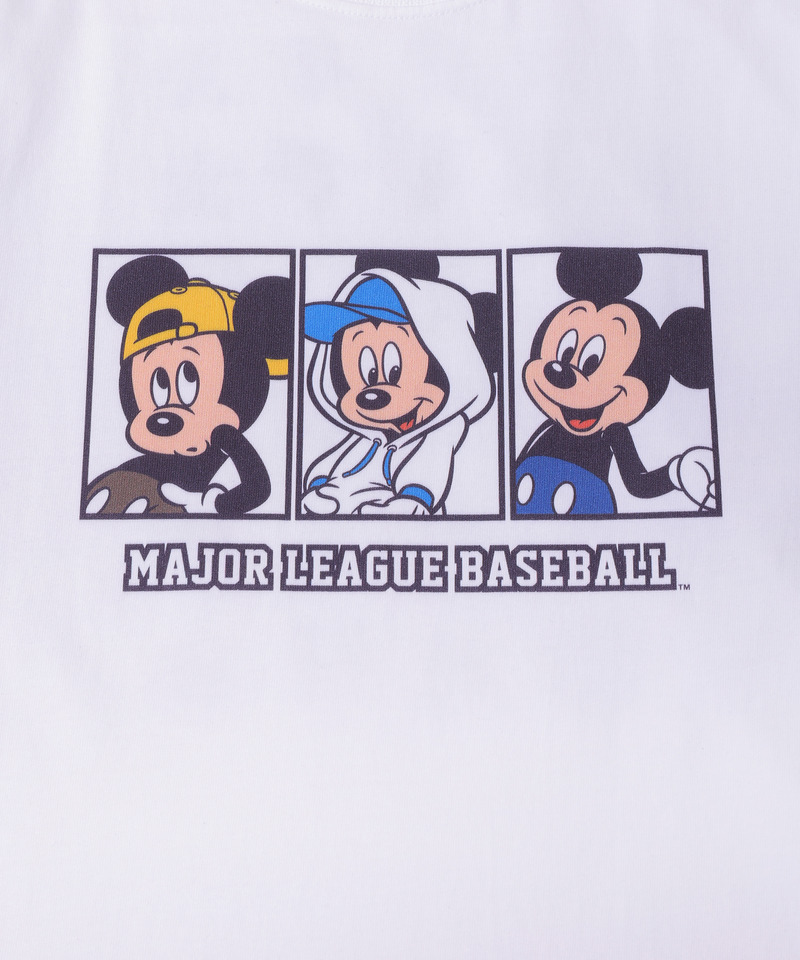 【Disney】【MLB】ミッキーマウス/全球団ロゴ/Tシャツ(PONEYCOMB TOKYO) 詳細画像 ホワイト 5