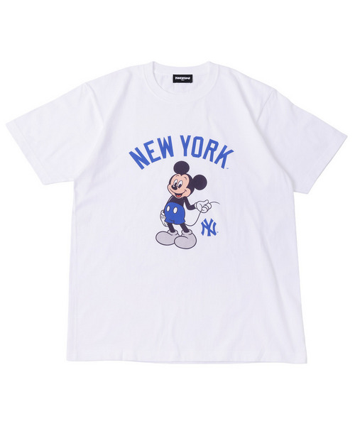 【Disney】【MLB】ミッキー/New York Yankees/Tシャツ(PONEYCOMB TOKYO)