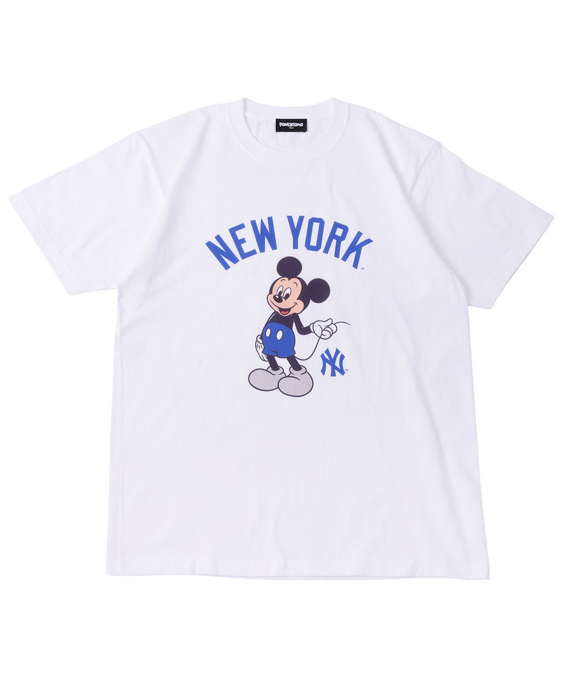 【Disney】【MLB】ミッキー/New York Yankees/Tシャツ(PONEYCOMB TOKYO) 詳細画像 ホワイト 1
