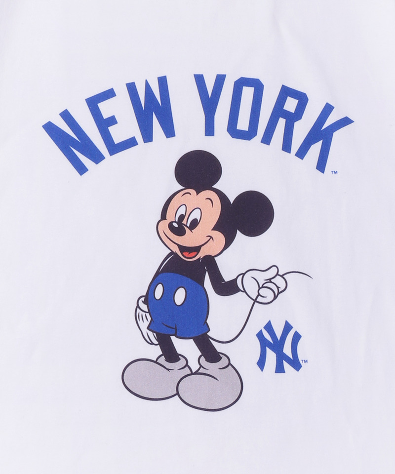 【Disney】【MLB】ミッキー/New York Yankees/Tシャツ(PONEYCOMB TOKYO) 詳細画像 ホワイト 2