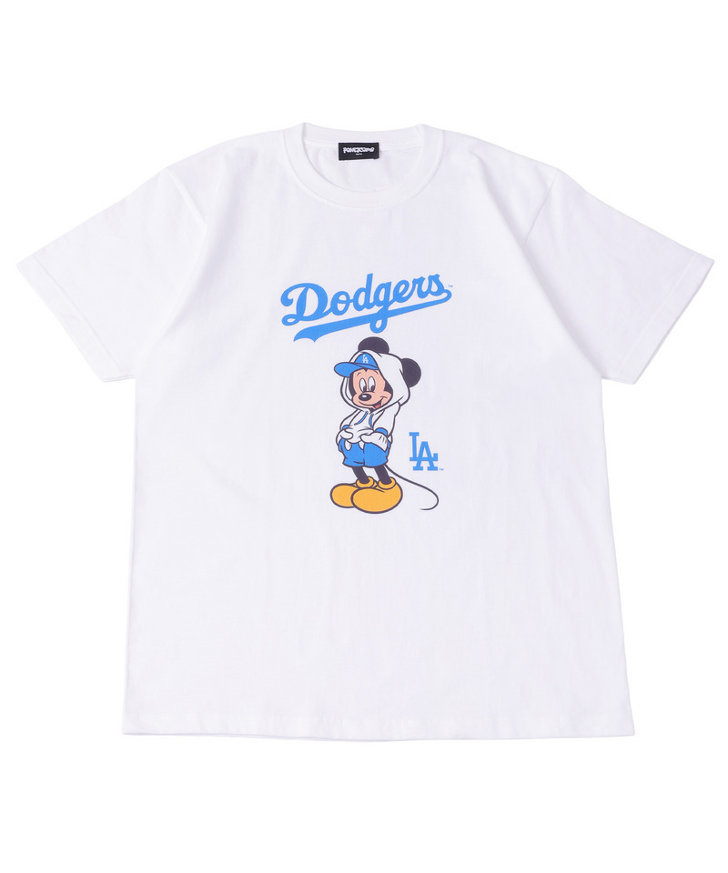【Disney】【MLB】ミッキー/Los Angeles Dodgers/Tシャツ(PONEYCOMB TOKYO) 詳細画像 ホワイト 1