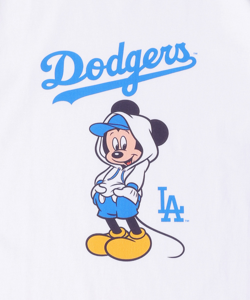 【Disney】【MLB】ミッキー/Los Angeles Dodgers/Tシャツ(PONEYCOMB TOKYO) 詳細画像 ホワイト 2