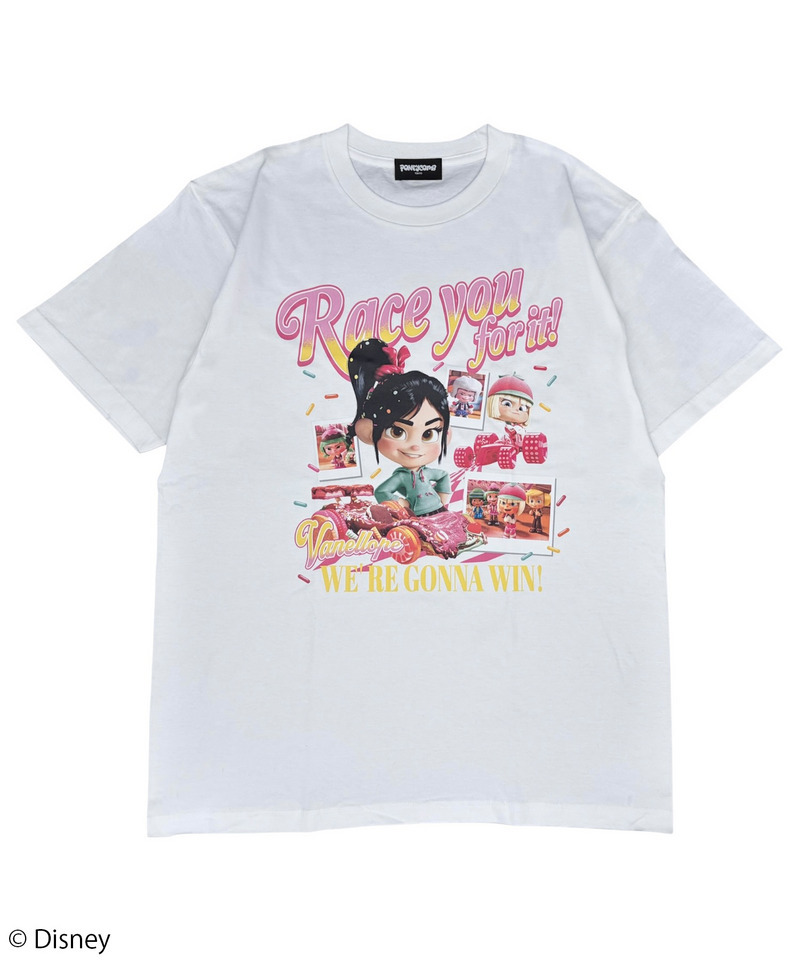 【Disney】シュガー・ラッシュ/ヴァネロペ/Tシャツ(PONEYCOMB TOKYO) 詳細画像 ホワイト 1