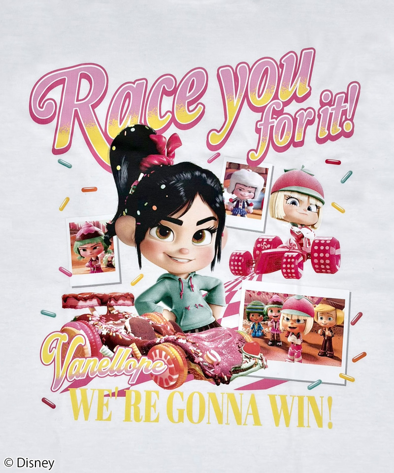 【Disney】シュガー・ラッシュ/ヴァネロペ/Tシャツ(PONEYCOMB TOKYO) 詳細画像 ホワイト 2