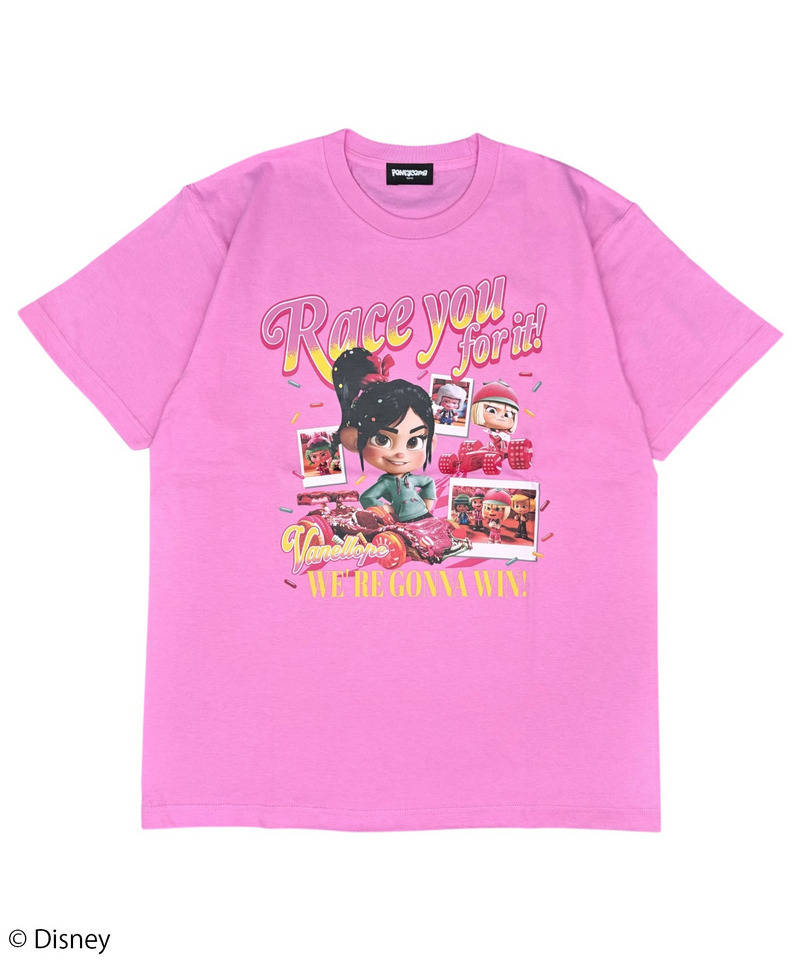 【Disney】シュガー・ラッシュ/ヴァネロペ/Tシャツ(PONEYCOMB TOKYO) 詳細画像 ピンク 1