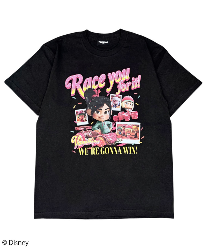 【Disney】シュガー・ラッシュ/ヴァネロペ/Tシャツ(PONEYCOMB TOKYO) 詳細画像 ブラック 1
