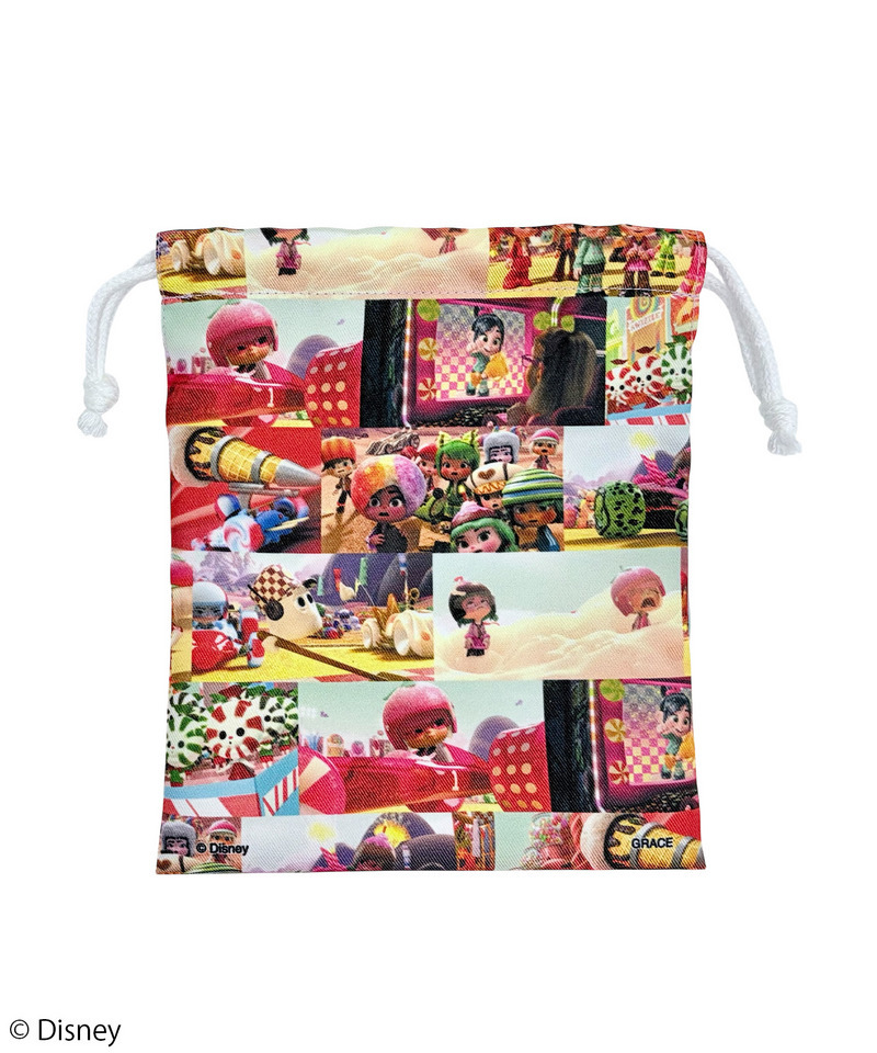 【Disney】シュガー・ラッシュ/サワー・ビル/巾着(PONEYCOMB TOKYO) 詳細画像 パープル 3