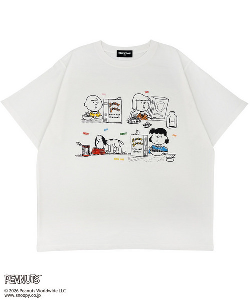 【PEANUTS】EAT!!!/Tシャツ(PONEYCOMB TOKYO)