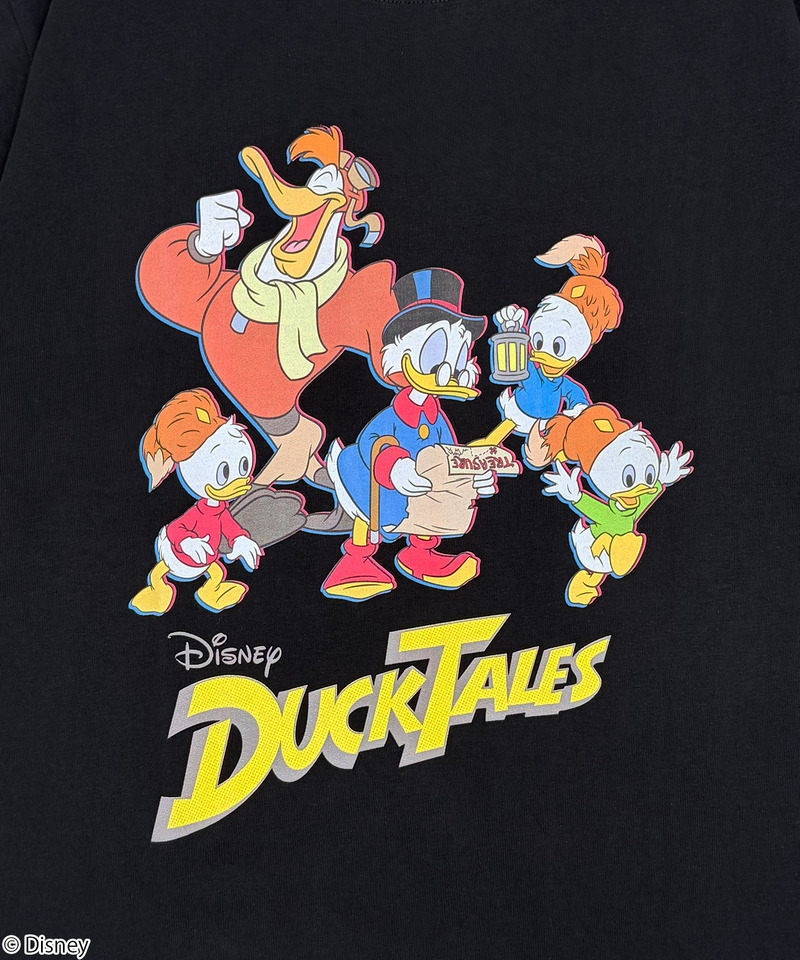 【Disney】ダックテイルズ/デザインA/Tシャツ(PONEYCOMB TOKYO) 詳細画像 ブラック 2