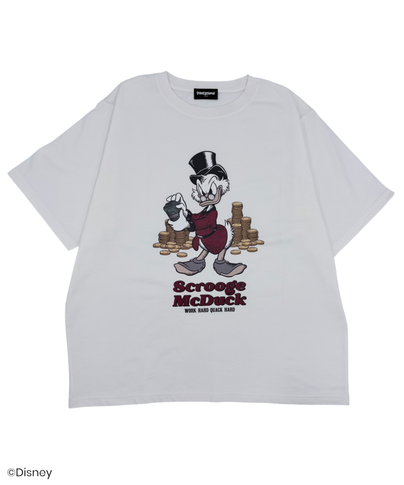 【Disney】スクルージ/Tシャツ(PONEYCOMB TOKYO) 詳細画像 ホワイト 1