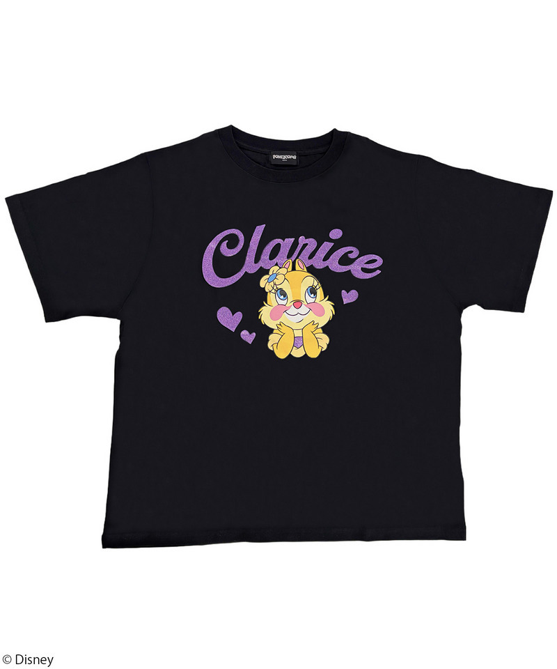 【Disney】クラリス/Tシャツ(PONEYCOMB TOKYO) 詳細画像 ブラック 1