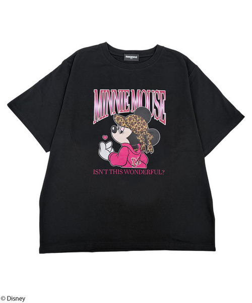 【Disney】ミニーマウス/ヒョウ柄/Tシャツ(PONEYCOMB TOKYO) 詳細画像