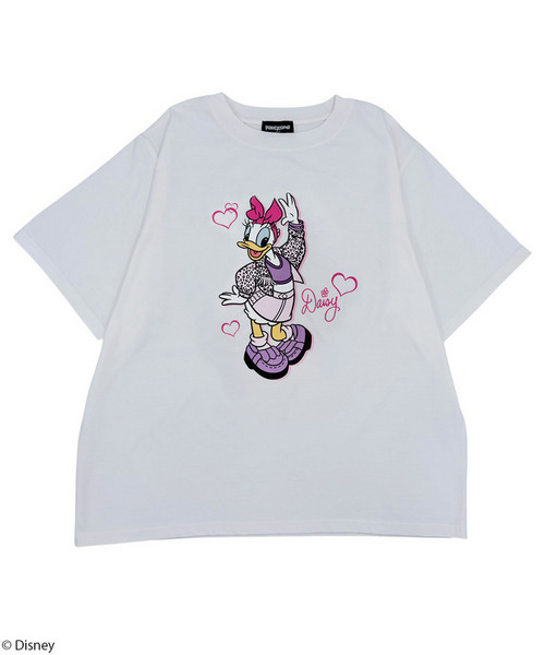 【Disney】デイジーダック/ヒョウ柄/Tシャツ(PONEYCOMB TOKYO) 詳細画像