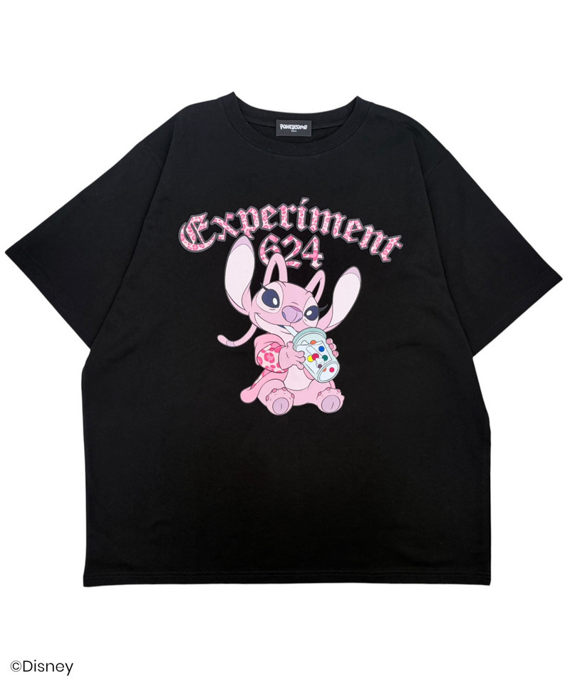【Disney】エンジェル/ヒョウ柄/Tシャツ(PONEYCOMB TOKYO) 詳細画像 ブラック 1