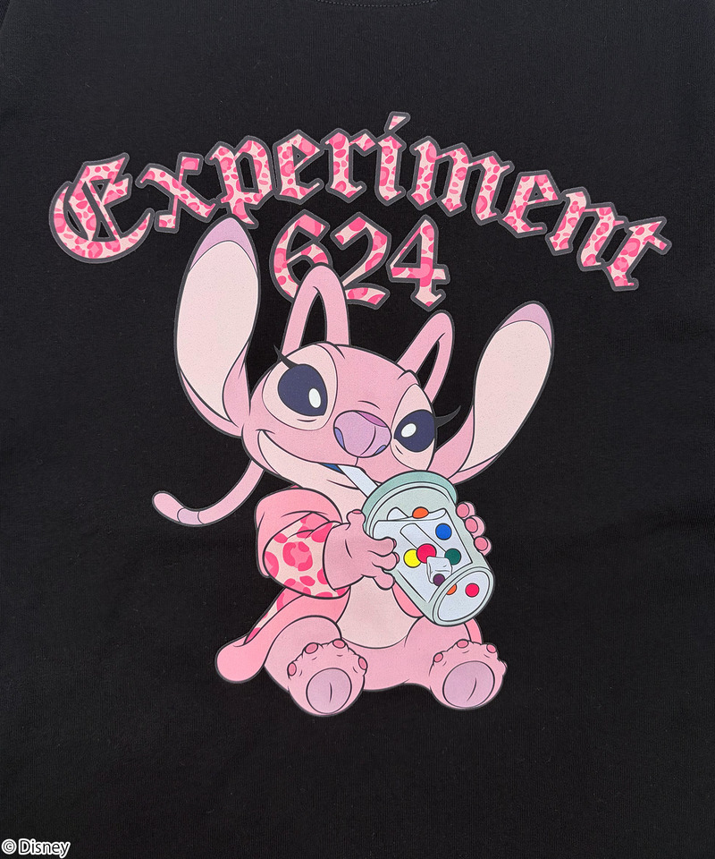 【Disney】エンジェル/ヒョウ柄/Tシャツ(PONEYCOMB TOKYO) 詳細画像 ブラック 2