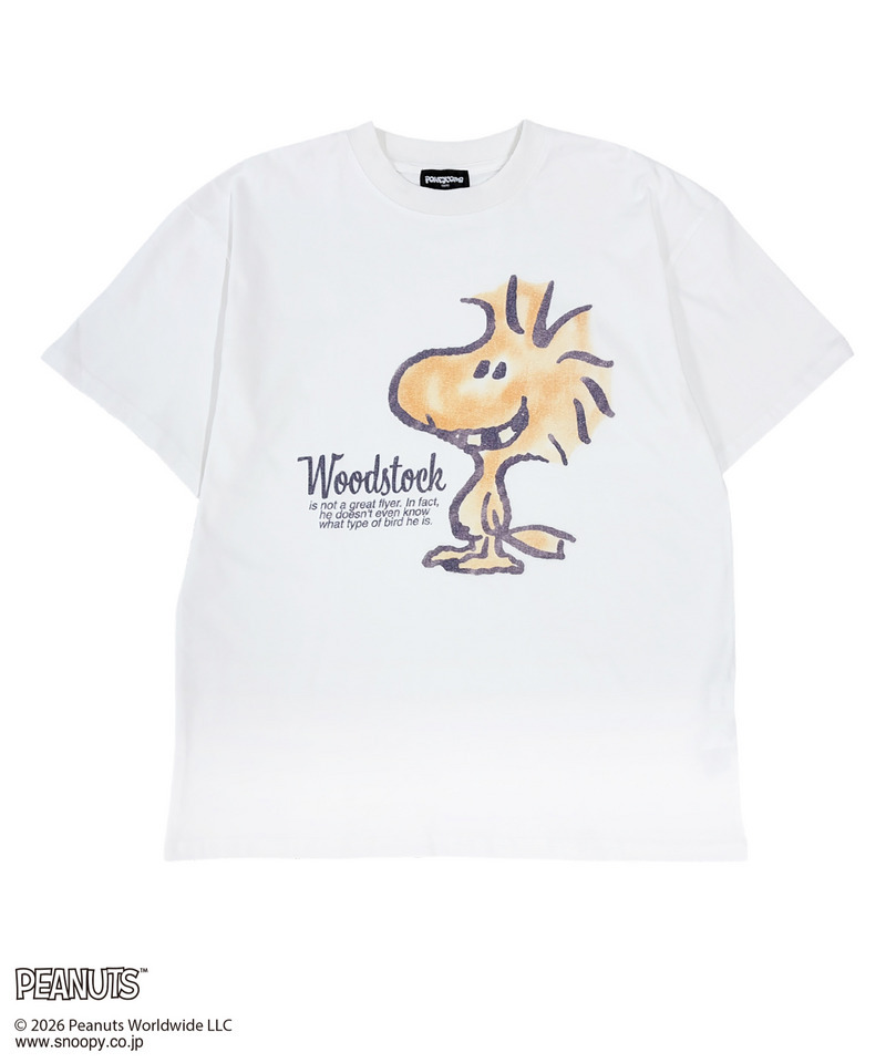 【PEANUTS】ウッドストック/Tシャツ(ハンガーカバーSET)(PONEYCOMB TOKYO) 詳細画像 ホワイト 1