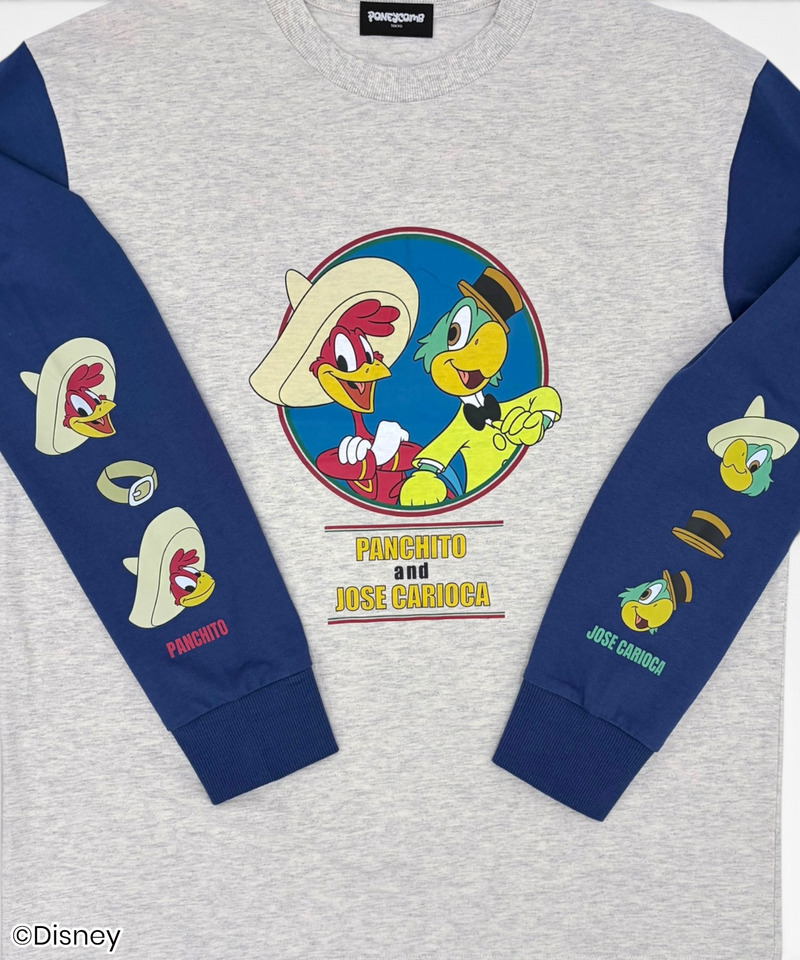 【Disney】ホセ&パンチート/ロングスリーブTシャツ 詳細画像 オフホワイト 3