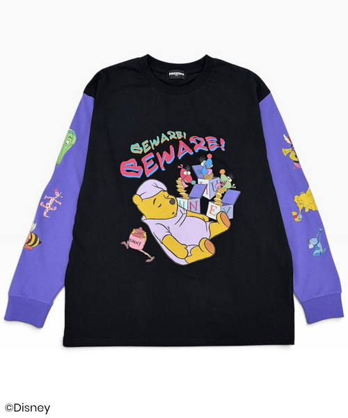 【Disney】くまのプーさん/ロングスリーブTシャツ 詳細画像