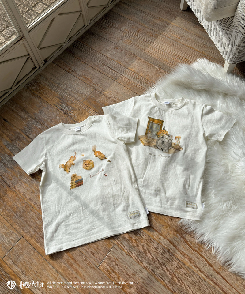 【Harry Potter】キャットプリント Tシャツ 詳細画像 グレー 12