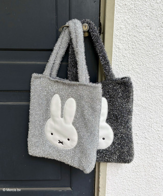【miffy】 ダイカット ラメニット トートバッグ