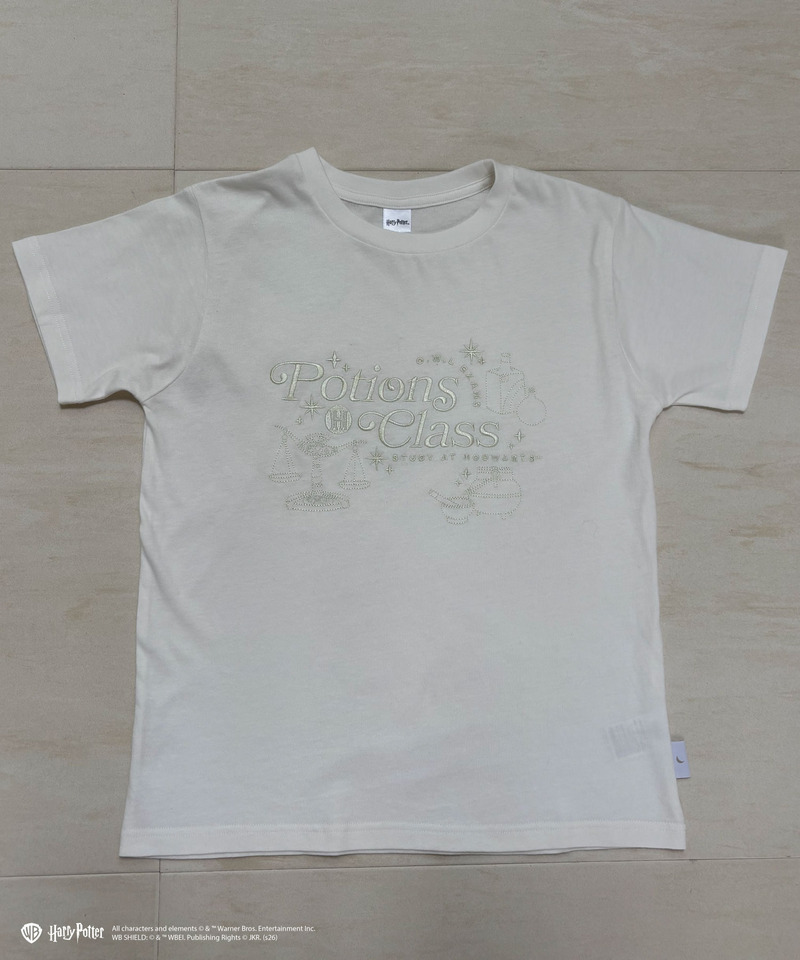 【Harry Potter】魔法薬学 刺繍 Tシャツ 詳細画像 オフホワイト 6