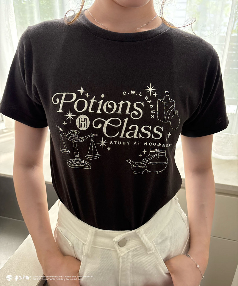 【Harry Potter】魔法薬学 刺繍 Tシャツ 詳細画像 ブラック 1