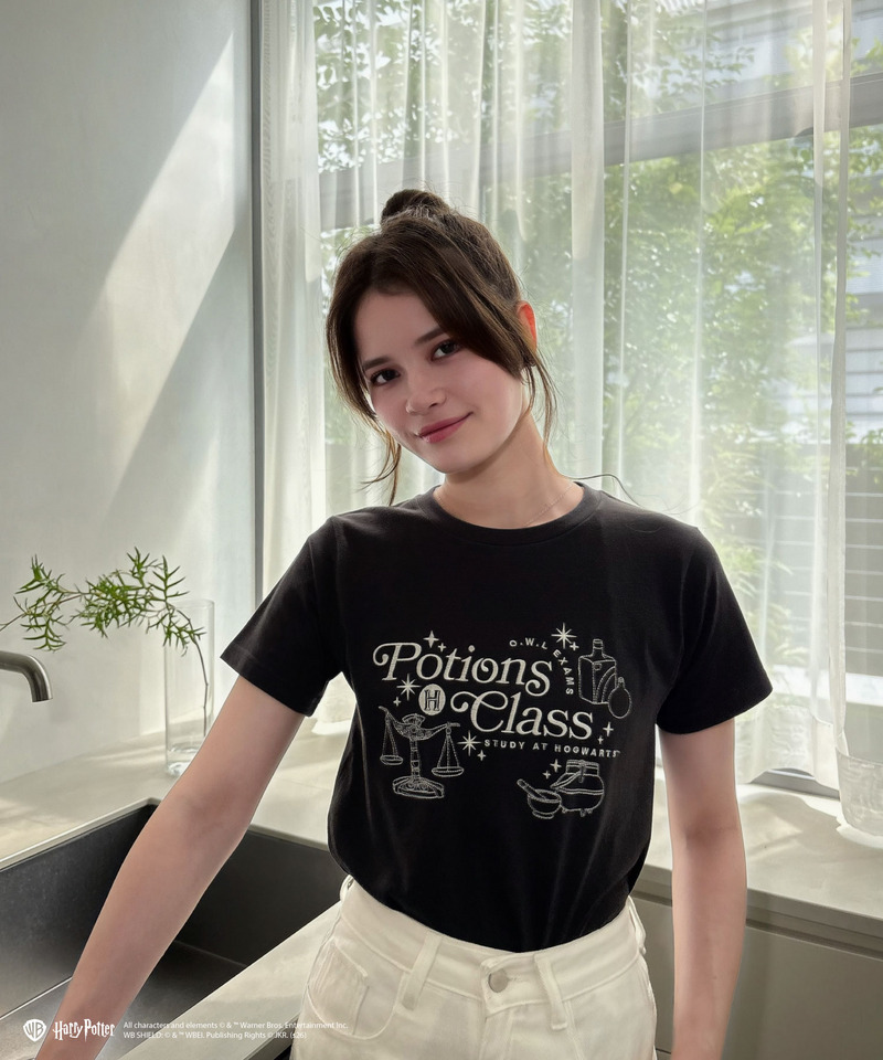 【Harry Potter】魔法薬学 刺繍 Tシャツ 詳細画像 ブラック 4