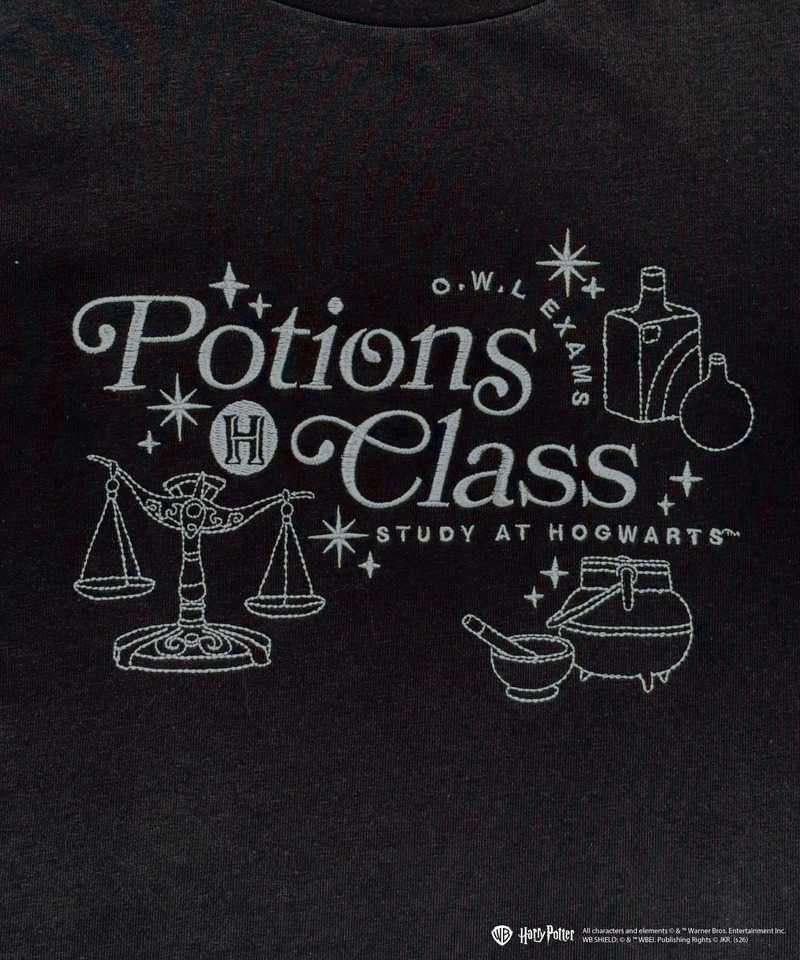 【Harry Potter】魔法薬学 刺繍 Tシャツ 詳細画像 ブラック 7