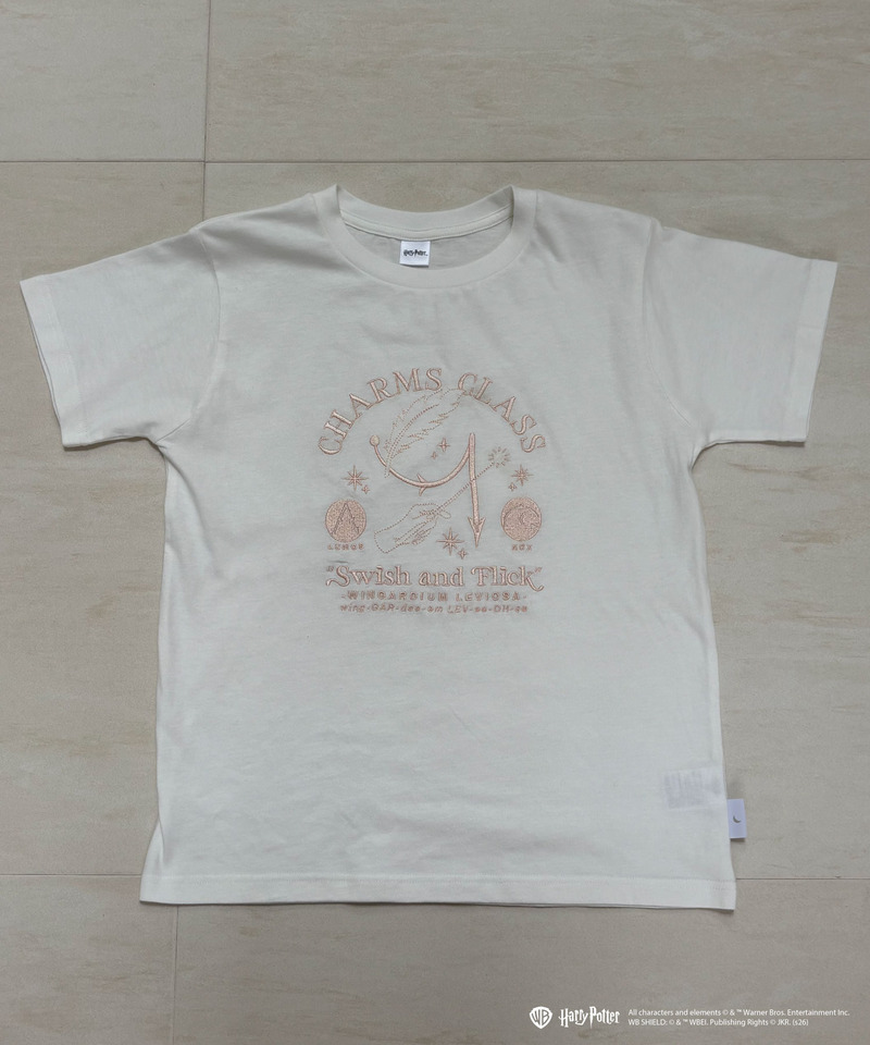 【Harry Potter】呪文学 刺繍 Tシャツ 詳細画像 オフホワイト 6