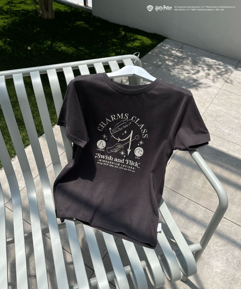 【Harry Potter】呪文学 刺繍 Tシャツ 詳細画像 ブラック 2