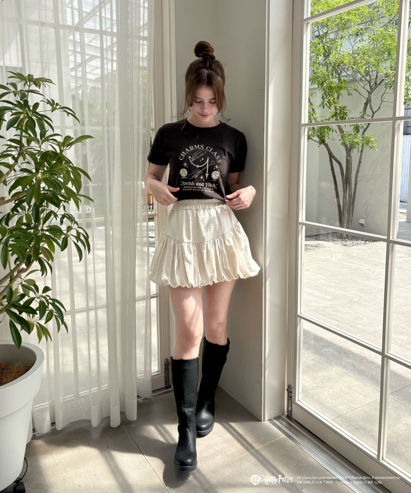 【Harry Potter】呪文学 刺繍 Tシャツ 詳細画像 ブラック 3