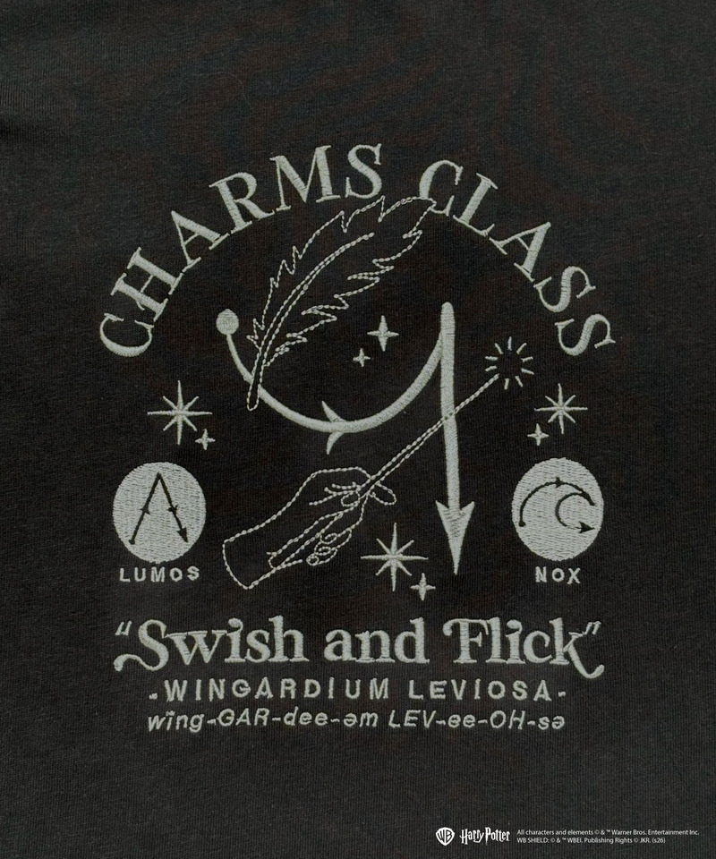 【Harry Potter】呪文学 刺繍 Tシャツ 詳細画像 ブラック 7