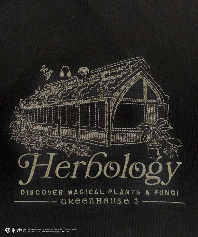 【Harry Potter】薬草学　刺繍 Tシャツ 詳細画像 ブラック 7