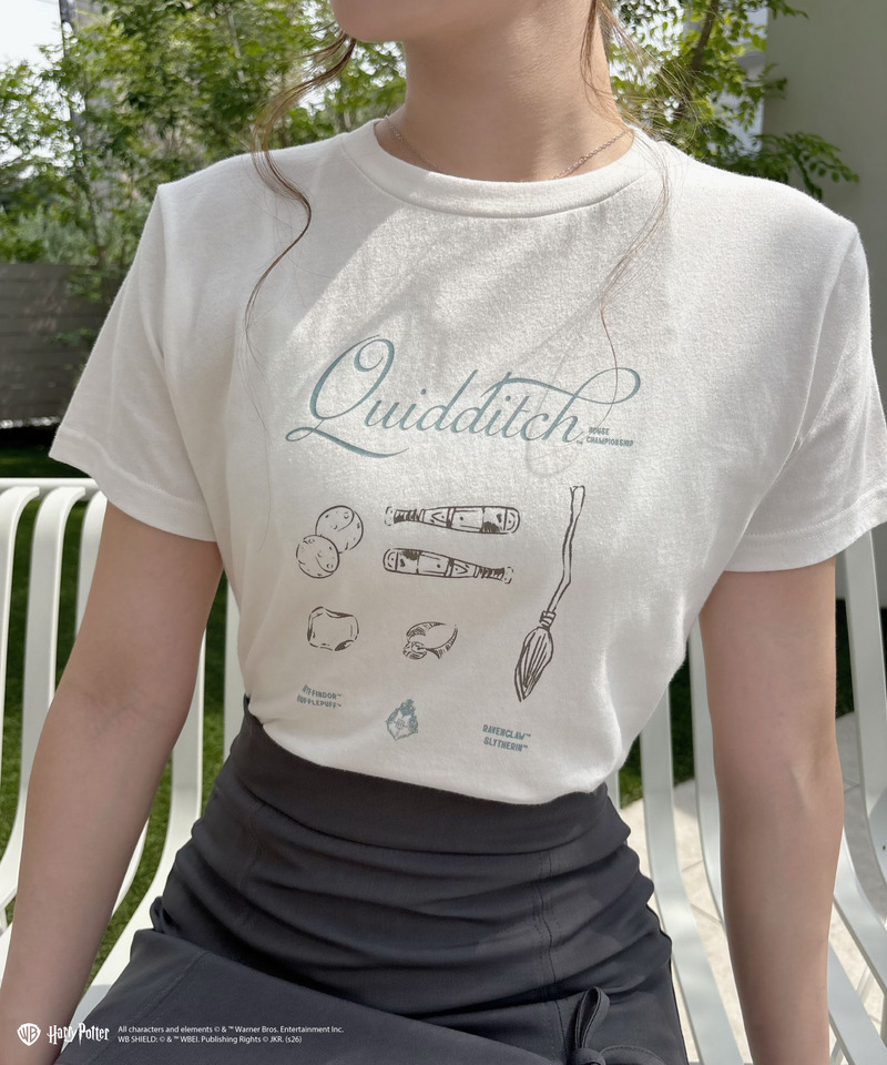 【Harry Potter】クィディッチ プリント Tシャツ 詳細画像 オフホワイト 3