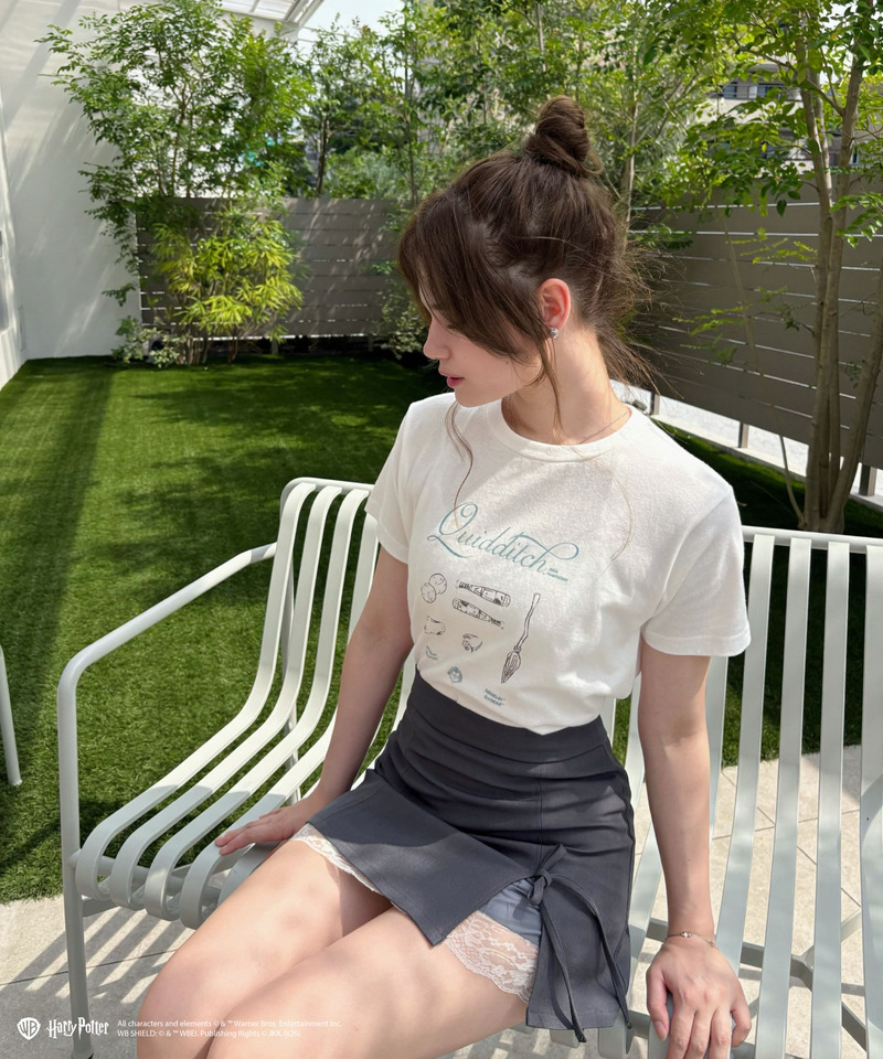 【Harry Potter】クィディッチ プリント Tシャツ 詳細画像 オフホワイト 4