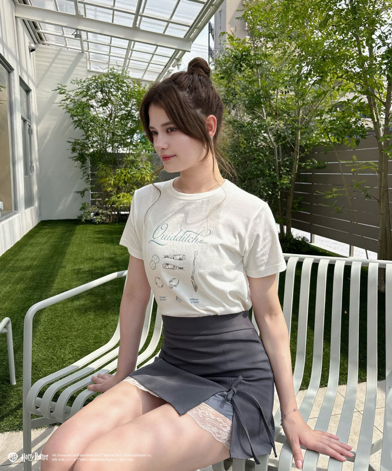 【Harry Potter】クィディッチ プリント Tシャツ 詳細画像 オフホワイト 6