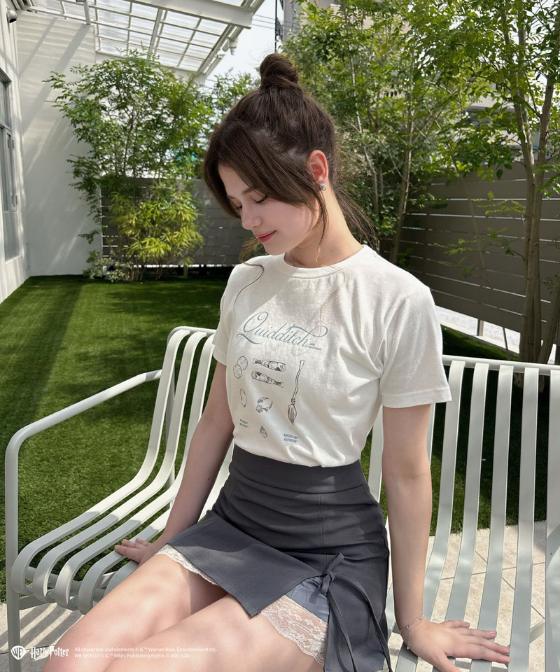 【Harry Potter】クィディッチ プリント Tシャツ 詳細画像 オフホワイト 7