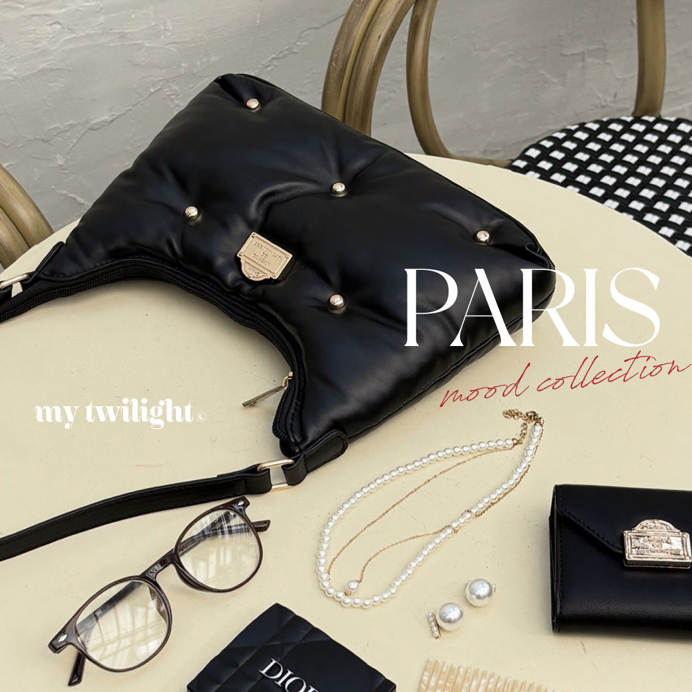 【my twilight】PARISモチーフ パフィーバッグ