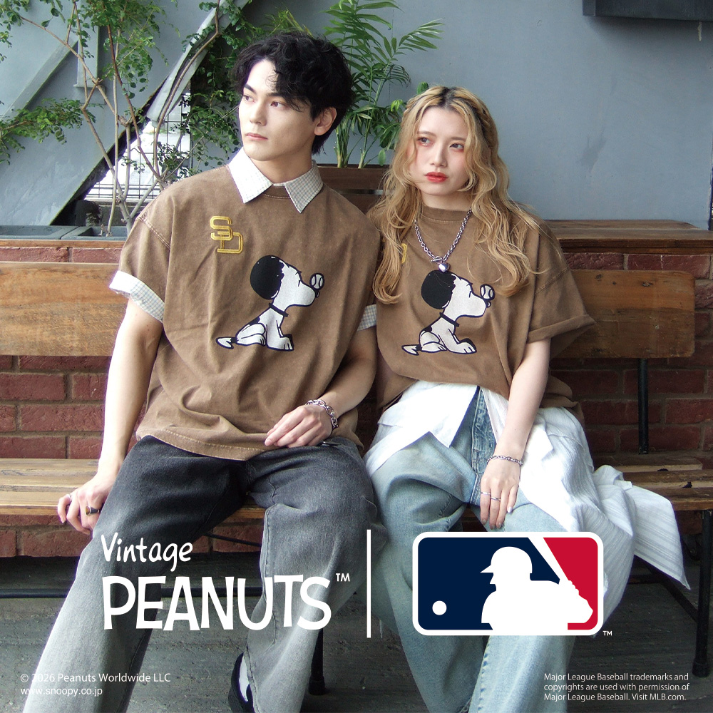 【DOUBLENAME】MLB×PEANUTS COLLECTION
