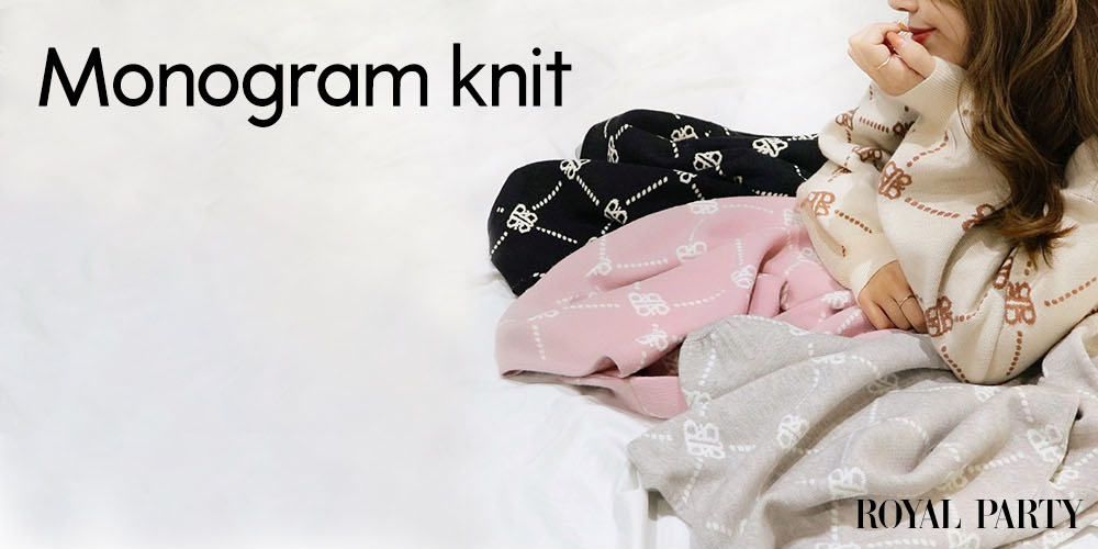 Monogram knit - ROYAL PARTY